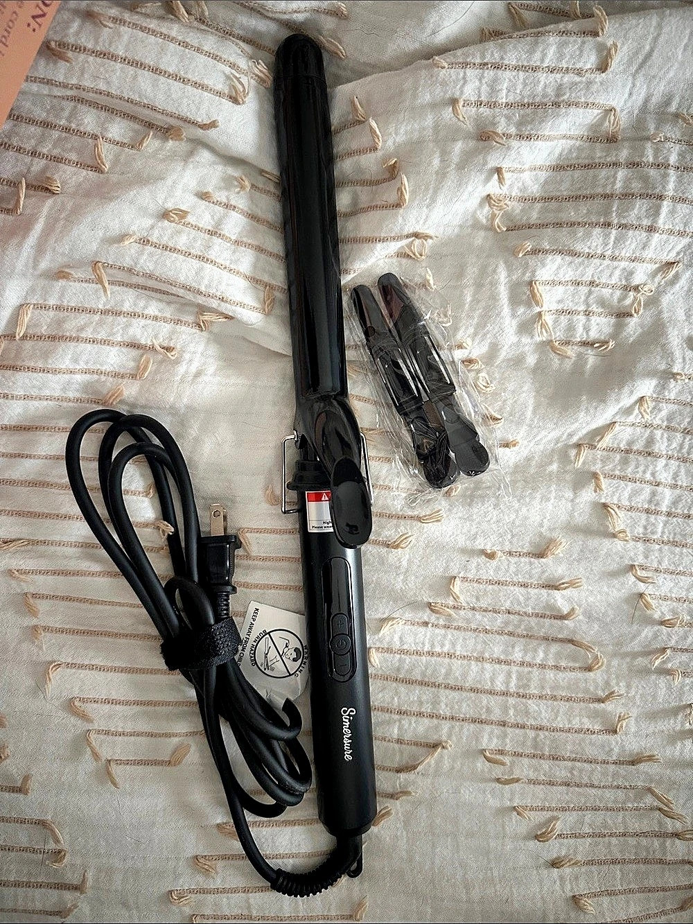 Ceramic 1inch long barrel curling iron
